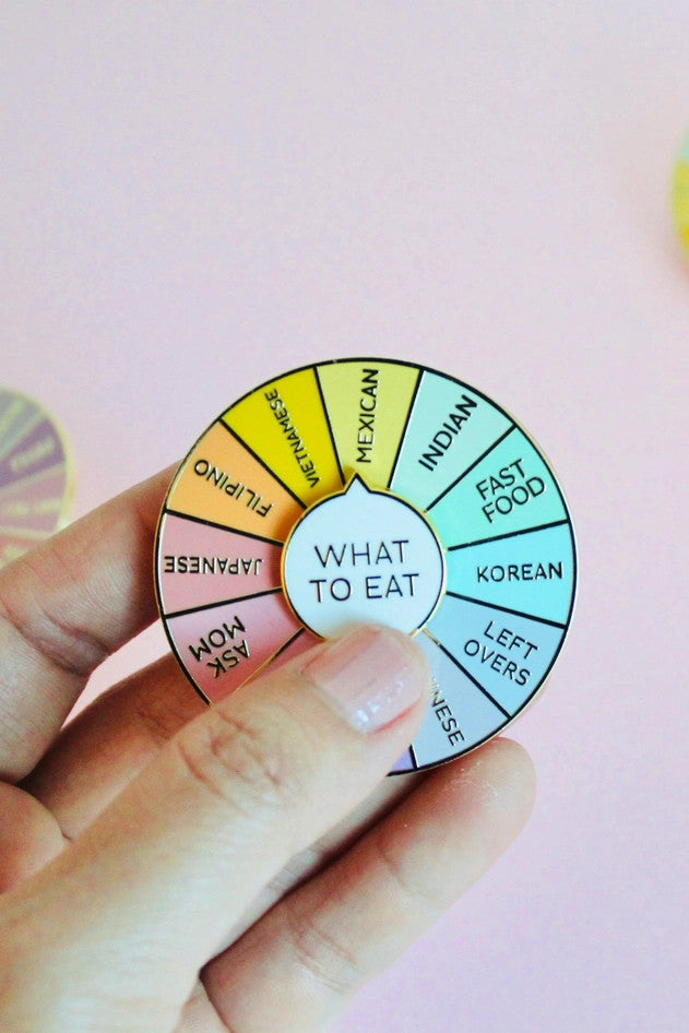 What to Eat Enamel Pin