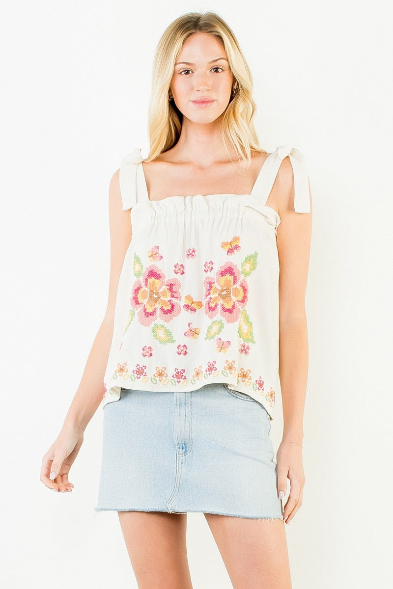 Flower Ties Tank