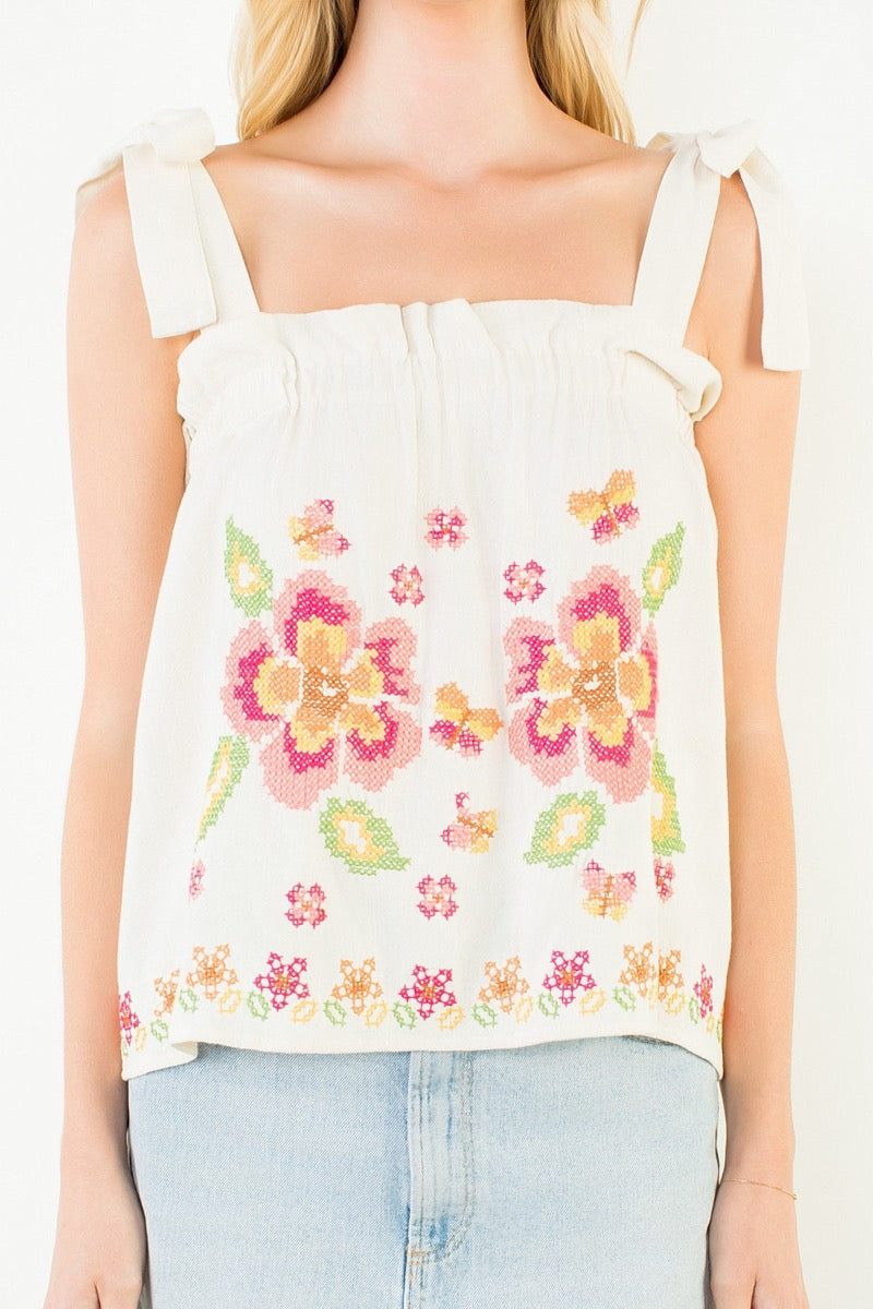 Flower Ties Tank