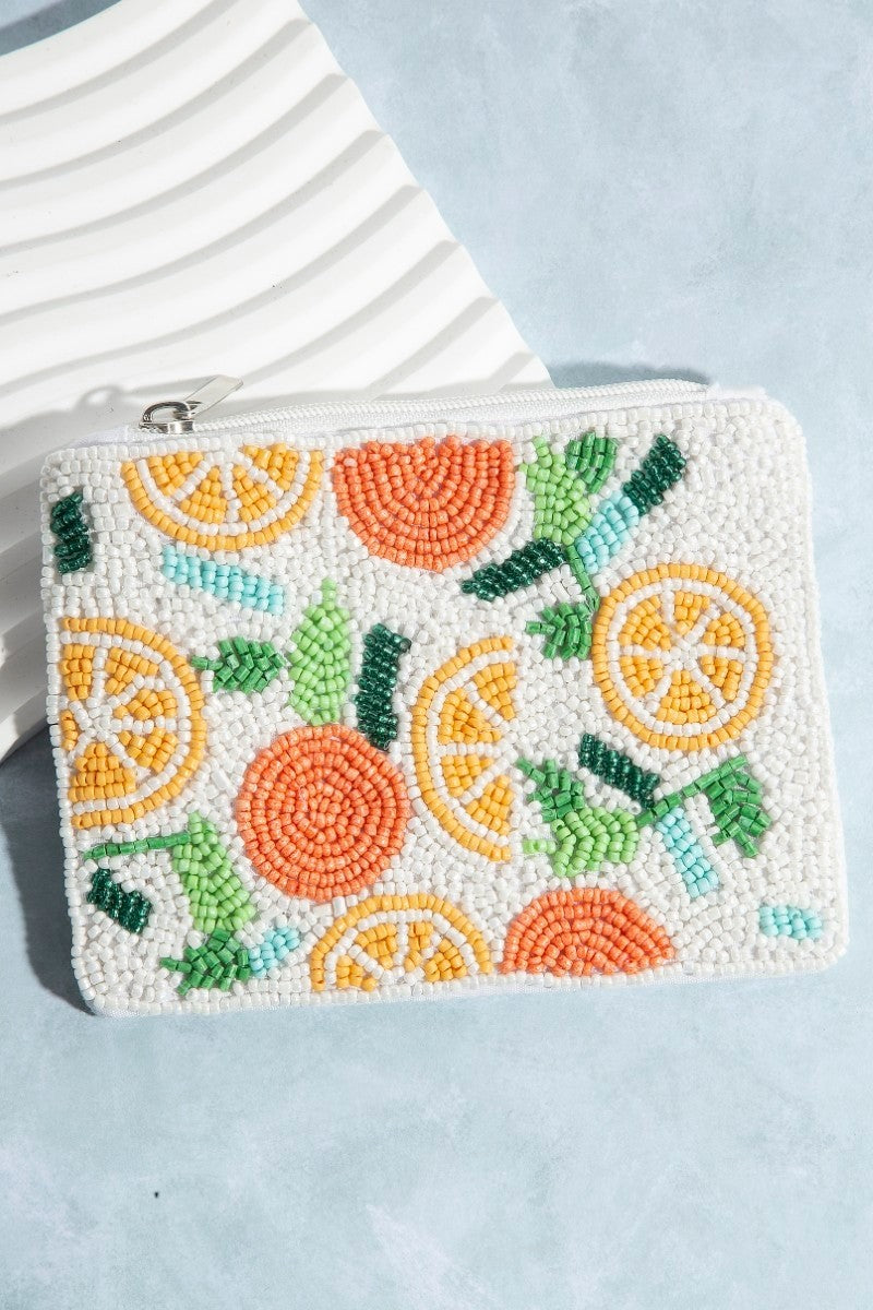 Fruit Slice Bead Pouch