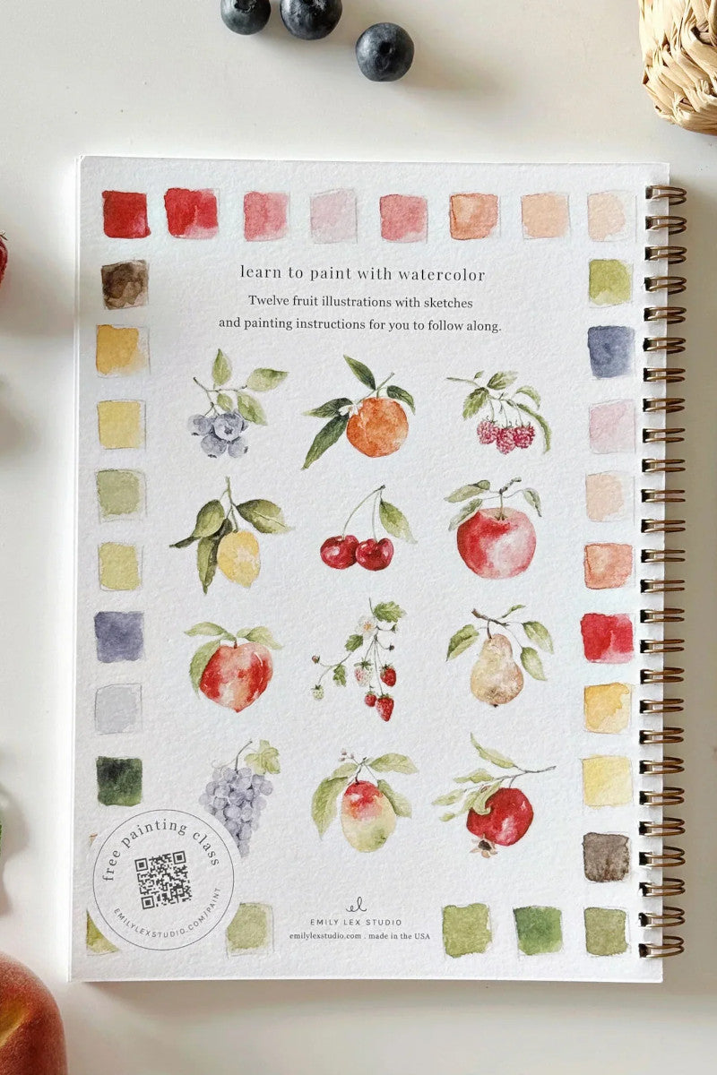 Fruit Watercolor Workbook