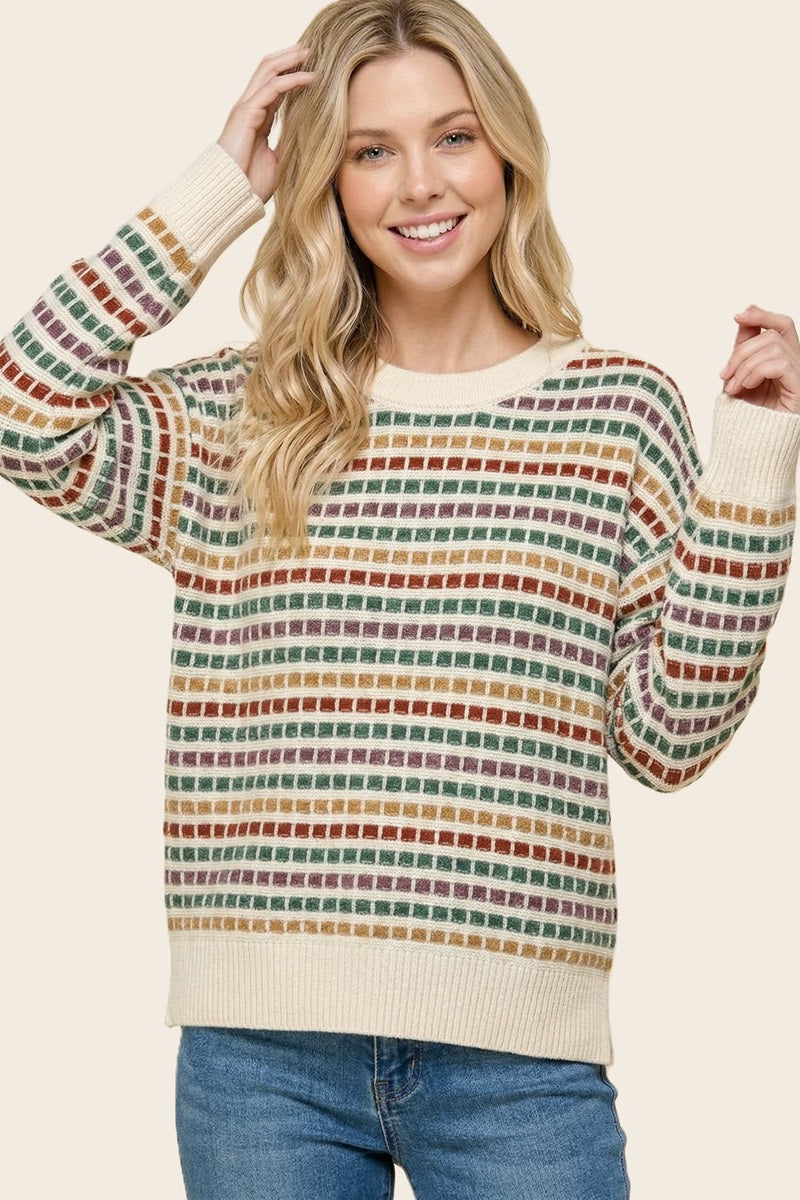 In a Grid Sweater