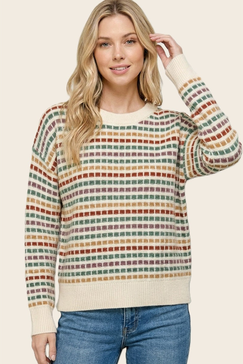 In a Grid Sweater