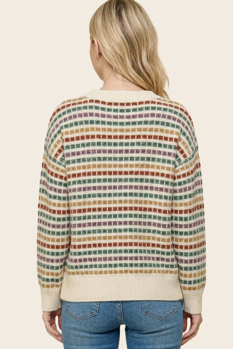 In a Grid Sweater