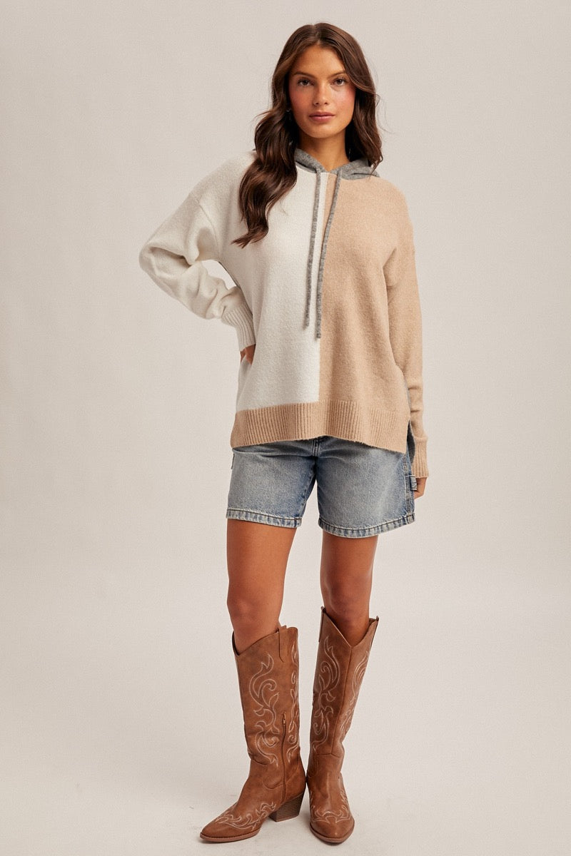 In Line Sweater Hoodie