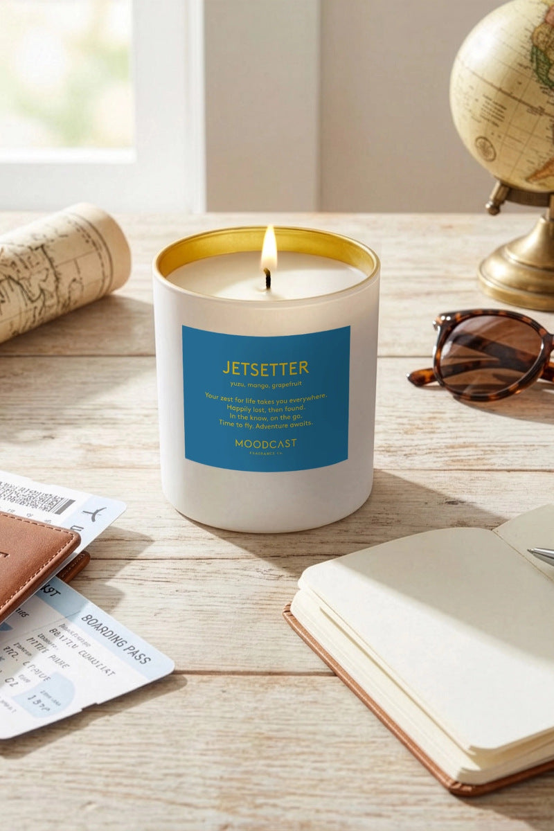Jetsetter Glass Candle