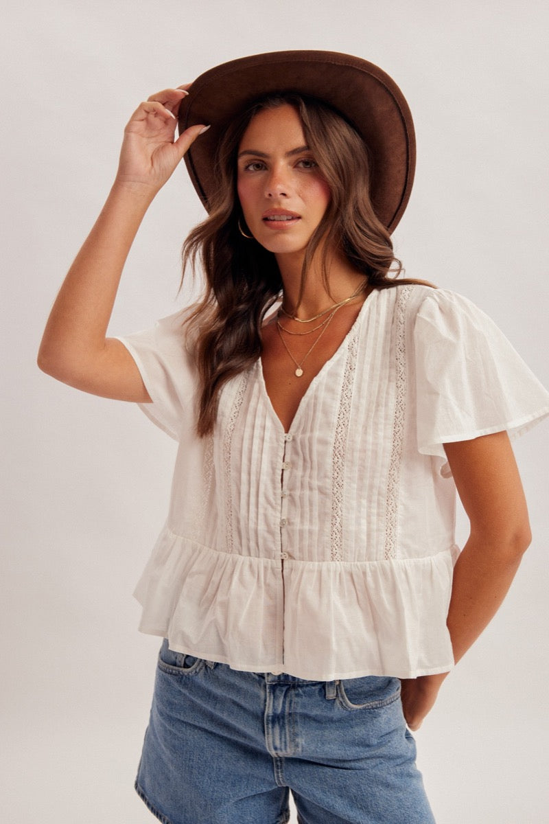 Lacie Flutter Top