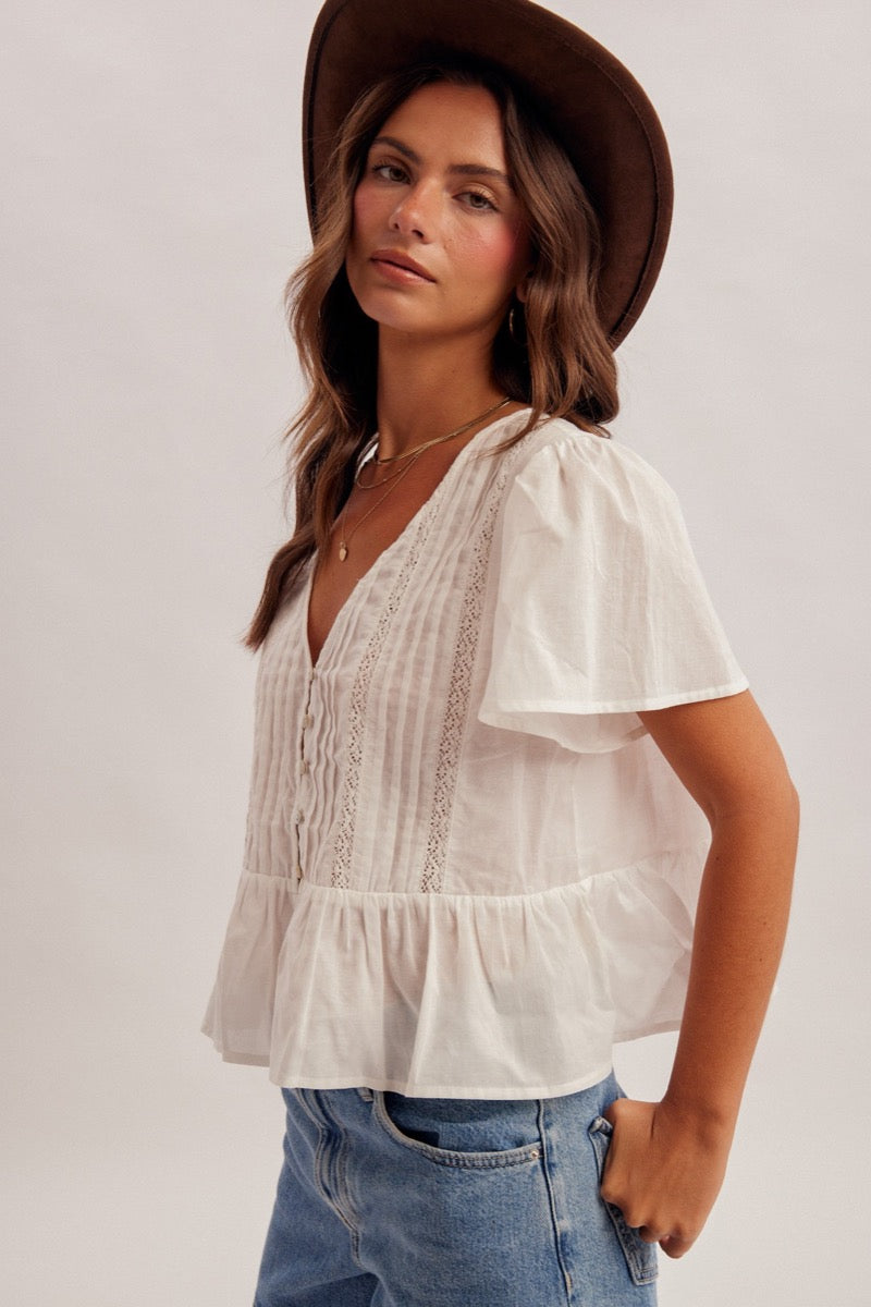 Lacie Flutter Top