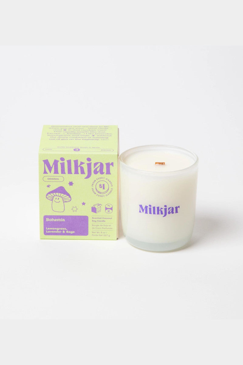 Bohemia Milk Jar Candle