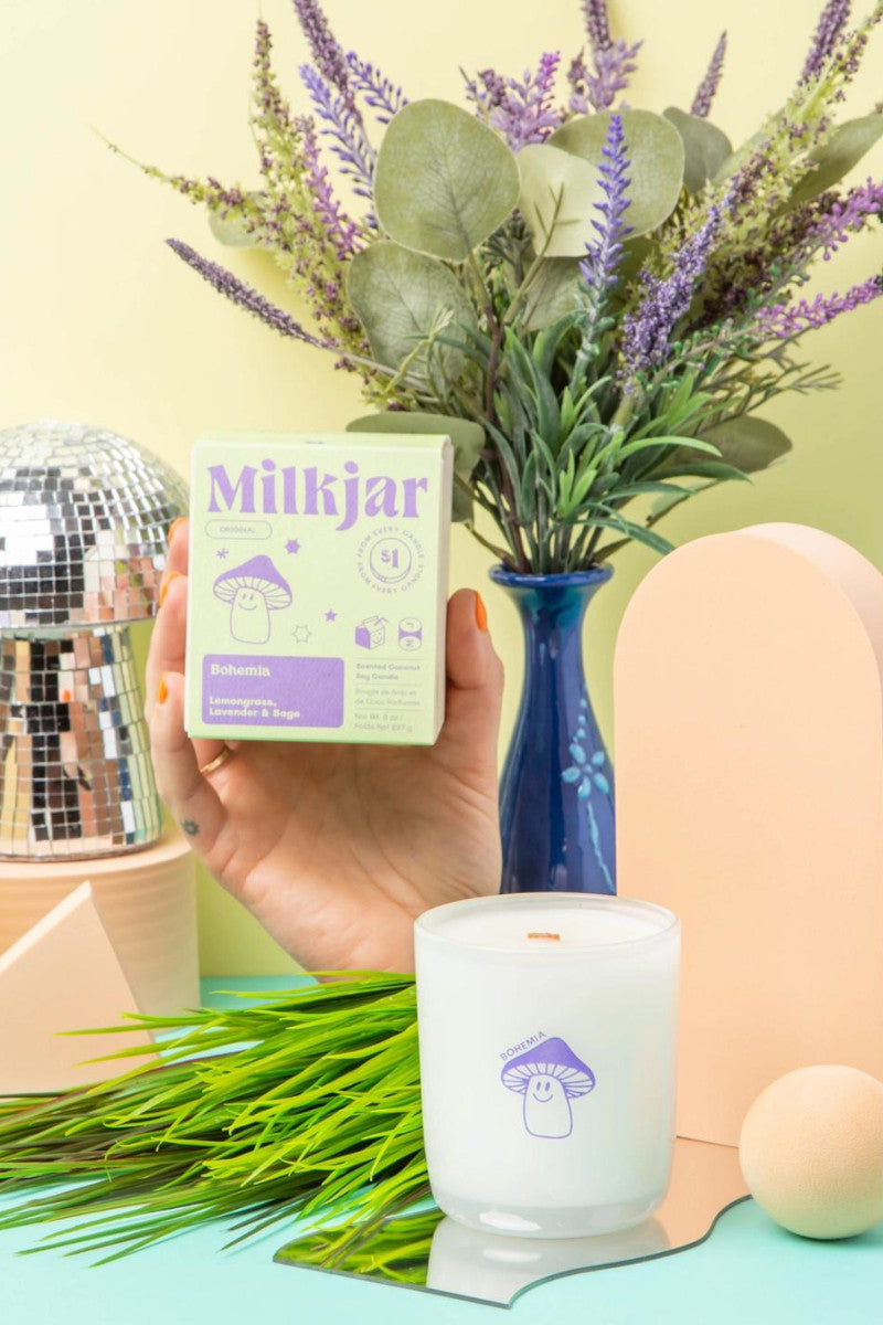 Bohemia Milk Jar Candle