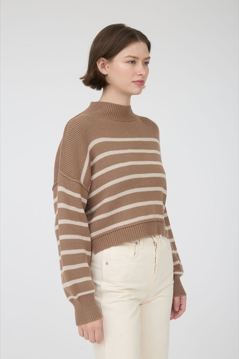 Mock Stripe Sweater