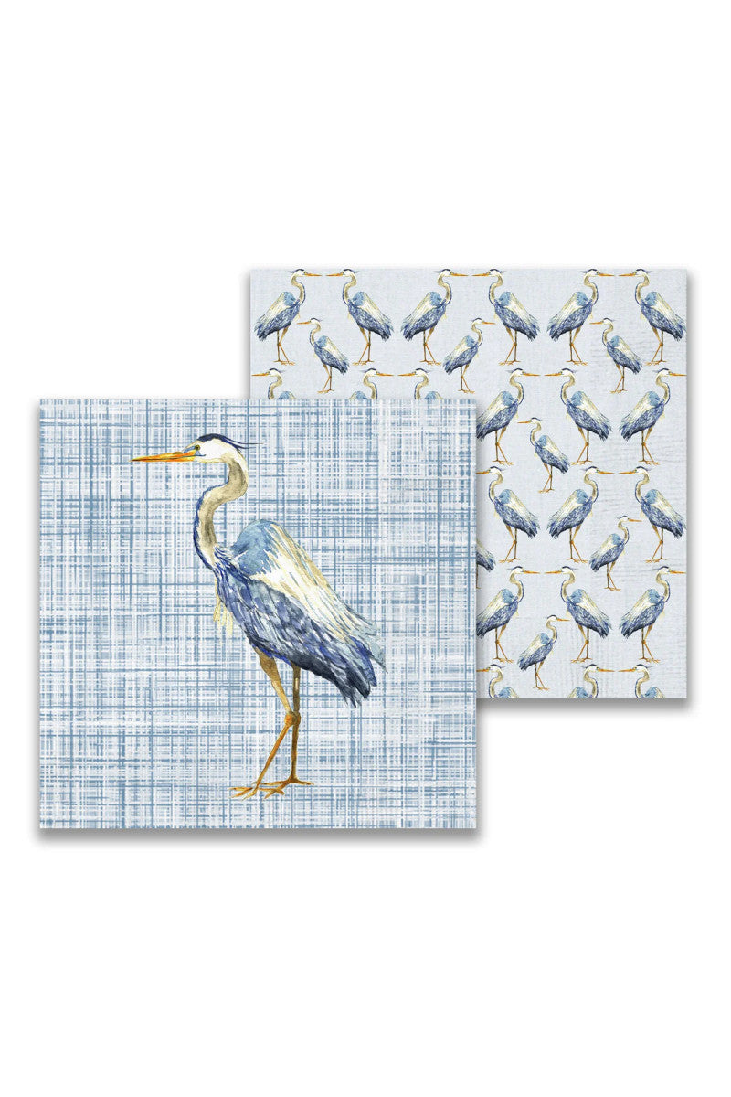 Blue Heron Cocktail Napkins
