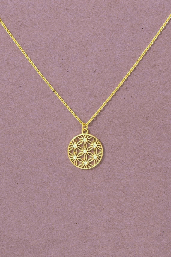 Flower Net Necklace