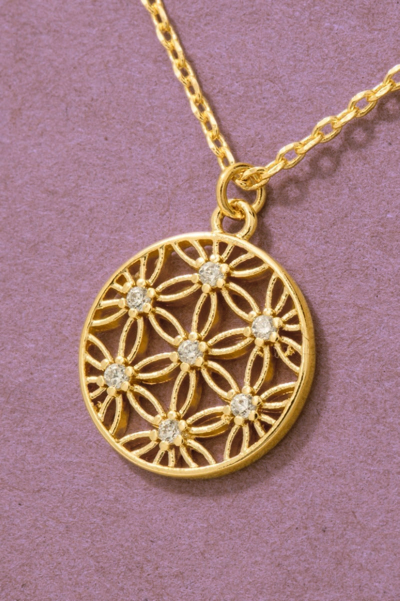Flower Net Necklace