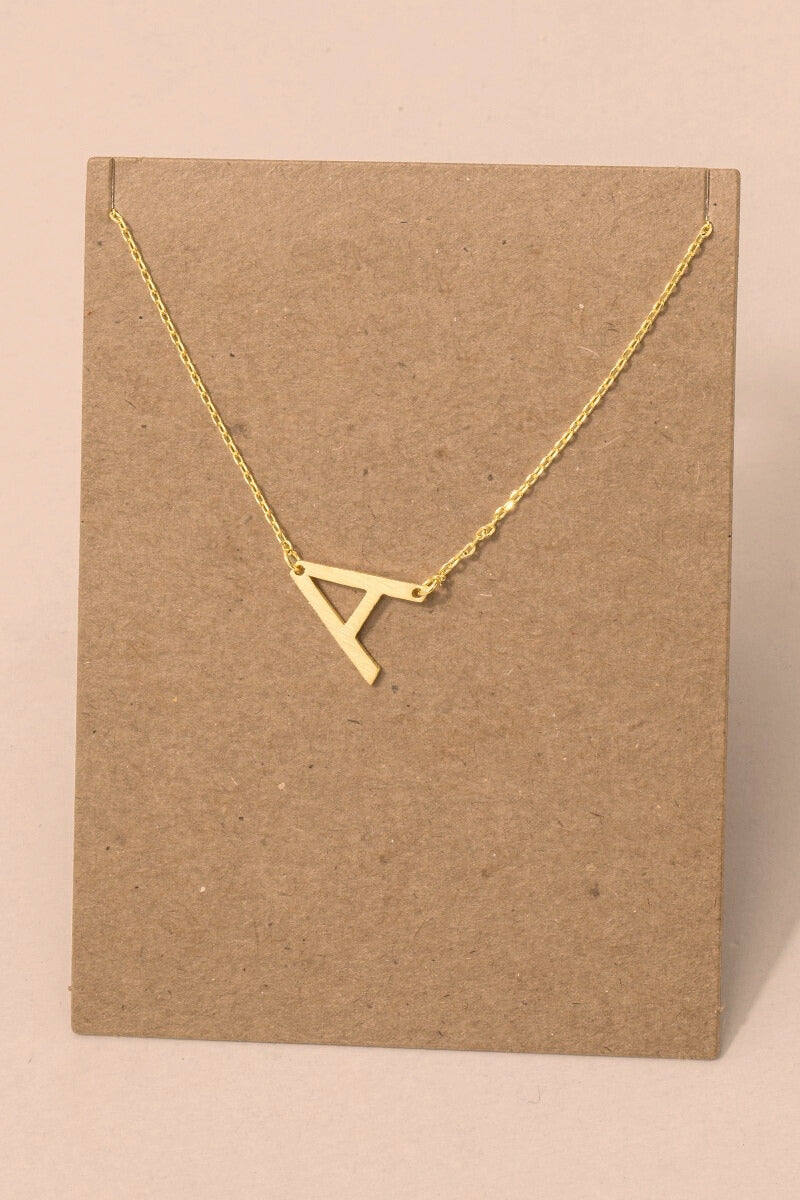 Initial Gold Necklace