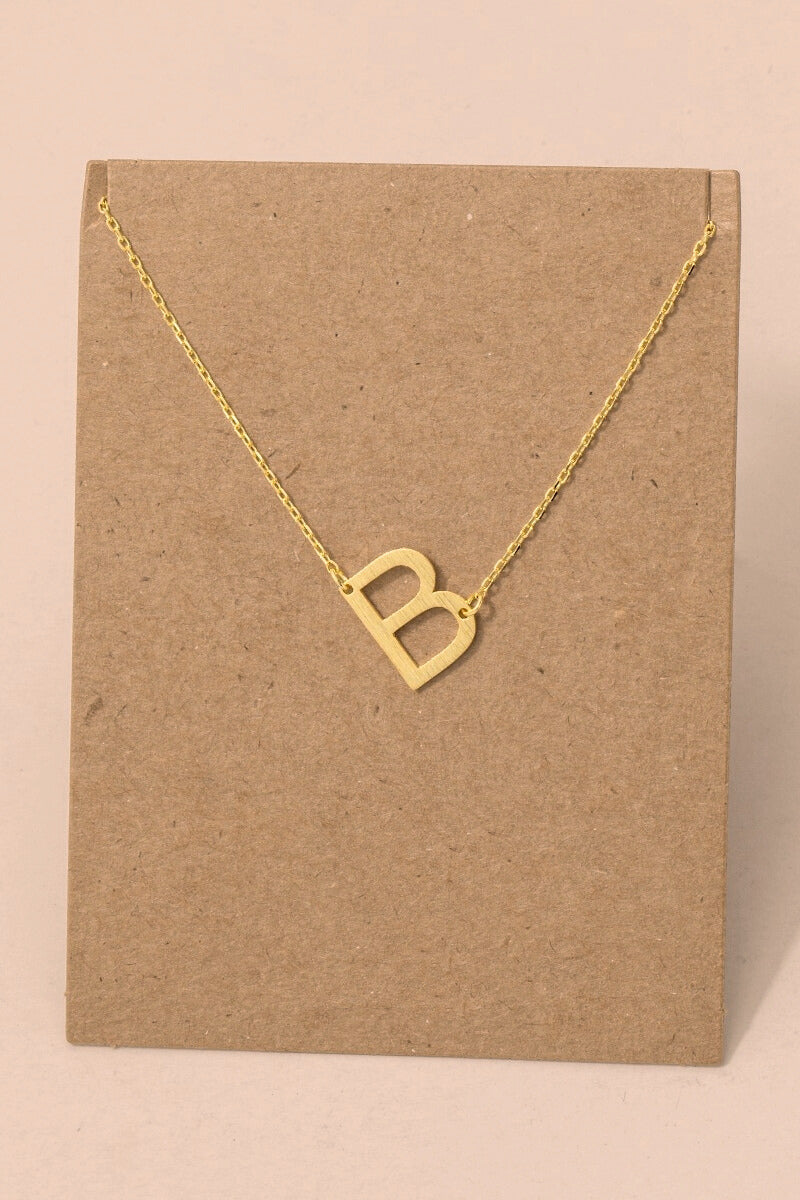 Initial Gold Necklace