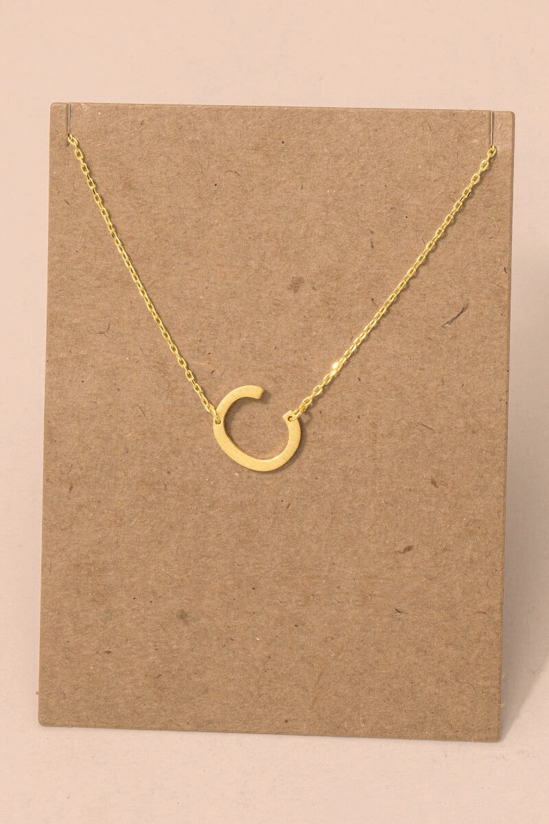 Initial Gold Necklace