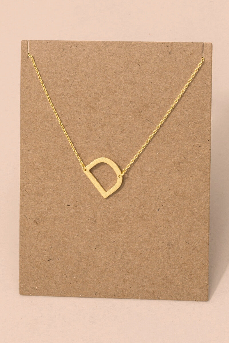 Initial Gold Necklace