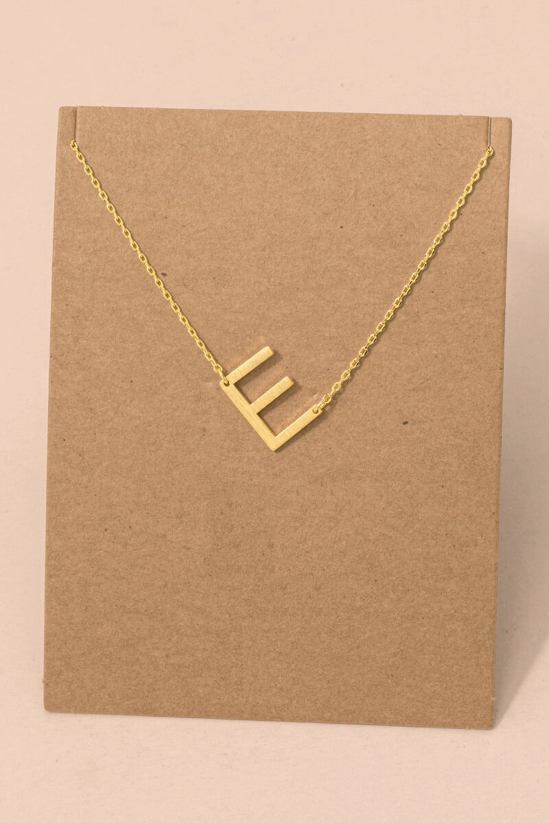 Initial Gold Necklace