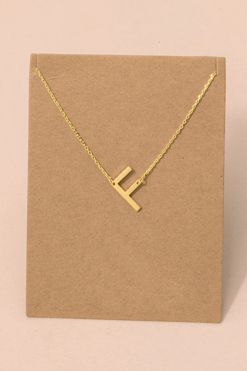 Initial Gold Necklace