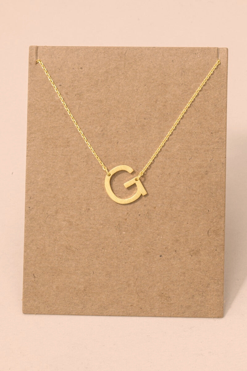 Initial Gold Necklace