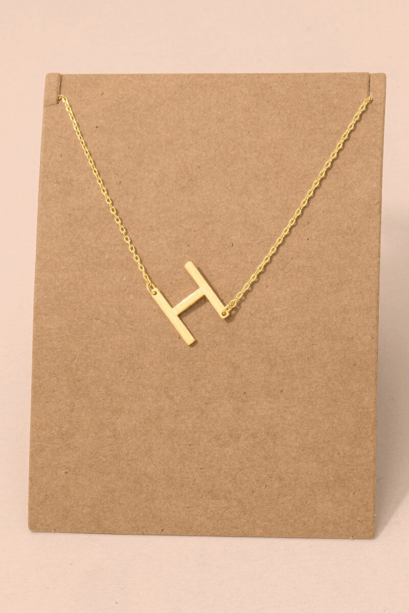 Initial Gold Necklace
