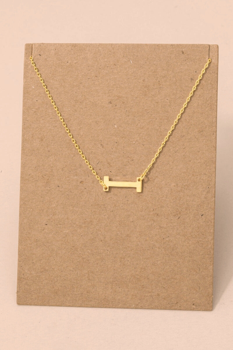 Initial Gold Necklace
