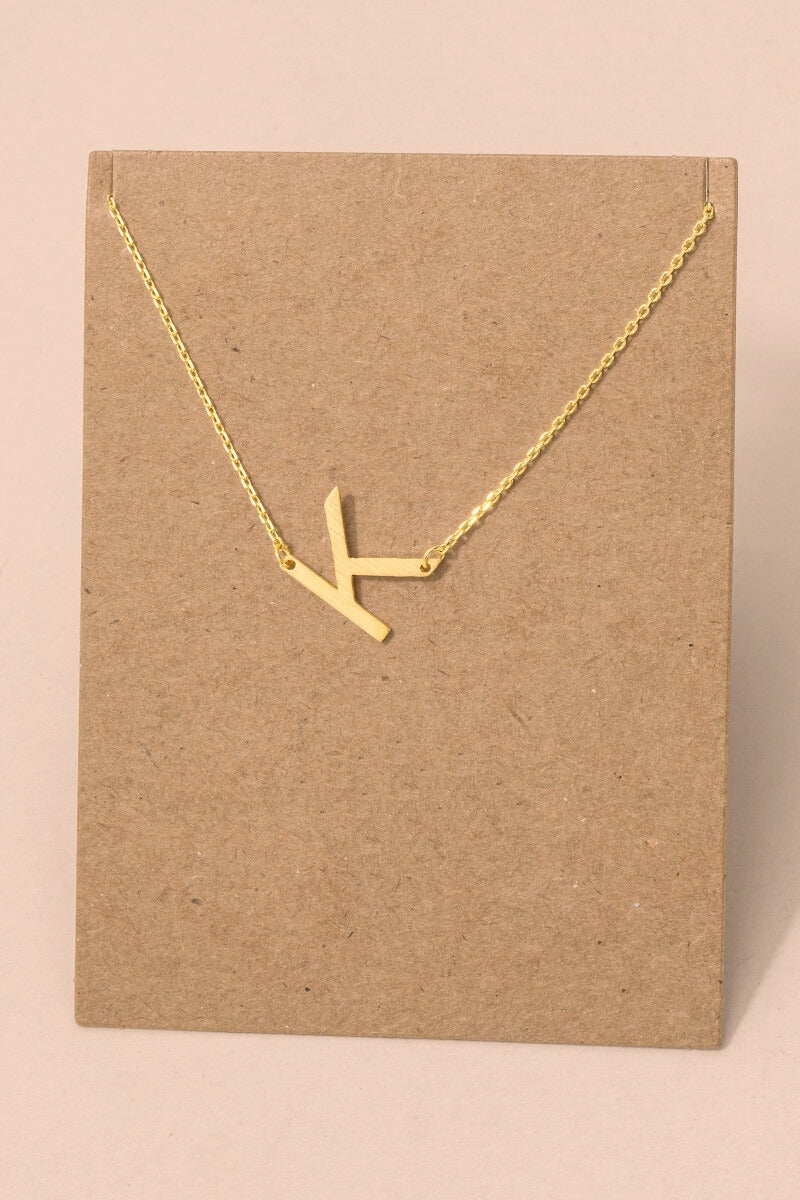 Initial Gold Necklace