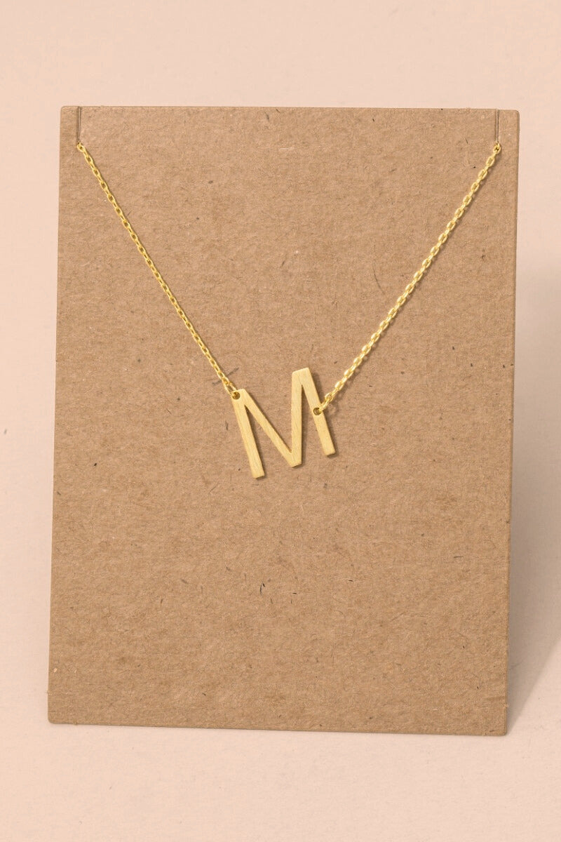 Initial Gold Necklace