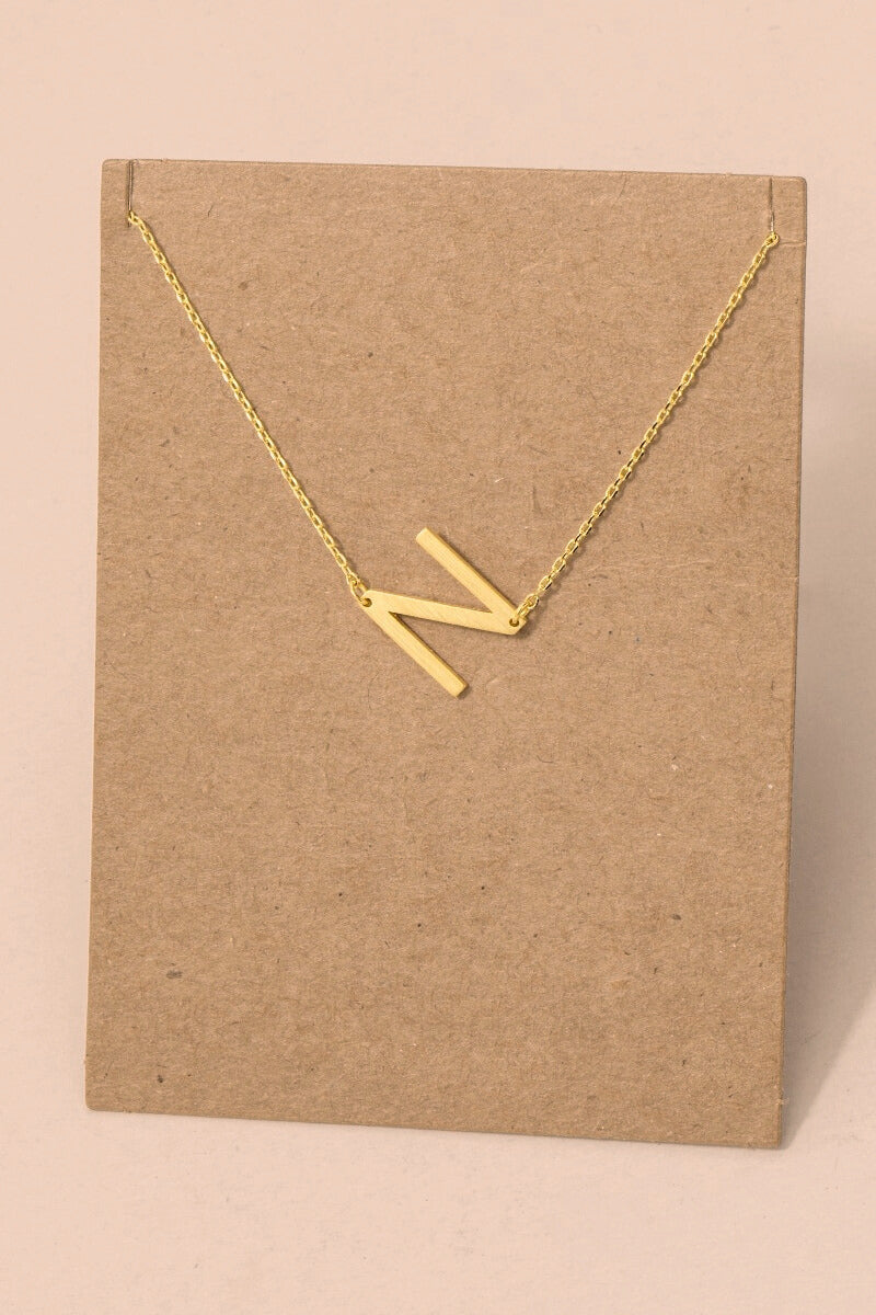 Initial Gold Necklace