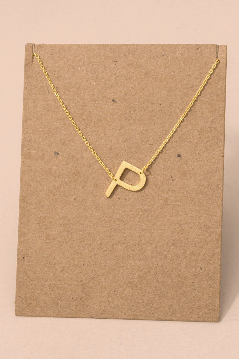 Initial Gold Necklace