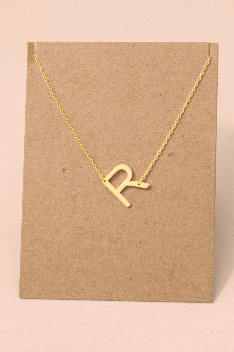 Initial Gold Necklace
