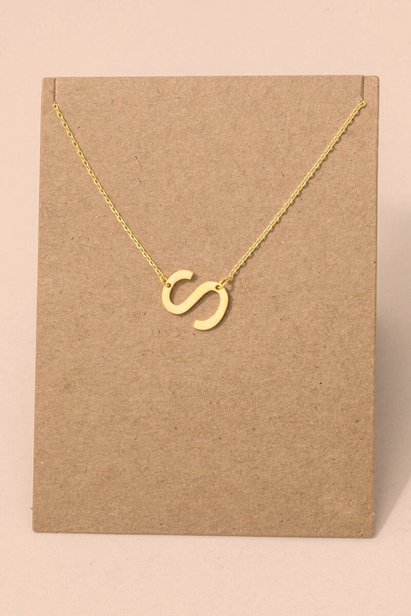 Initial Gold Necklace