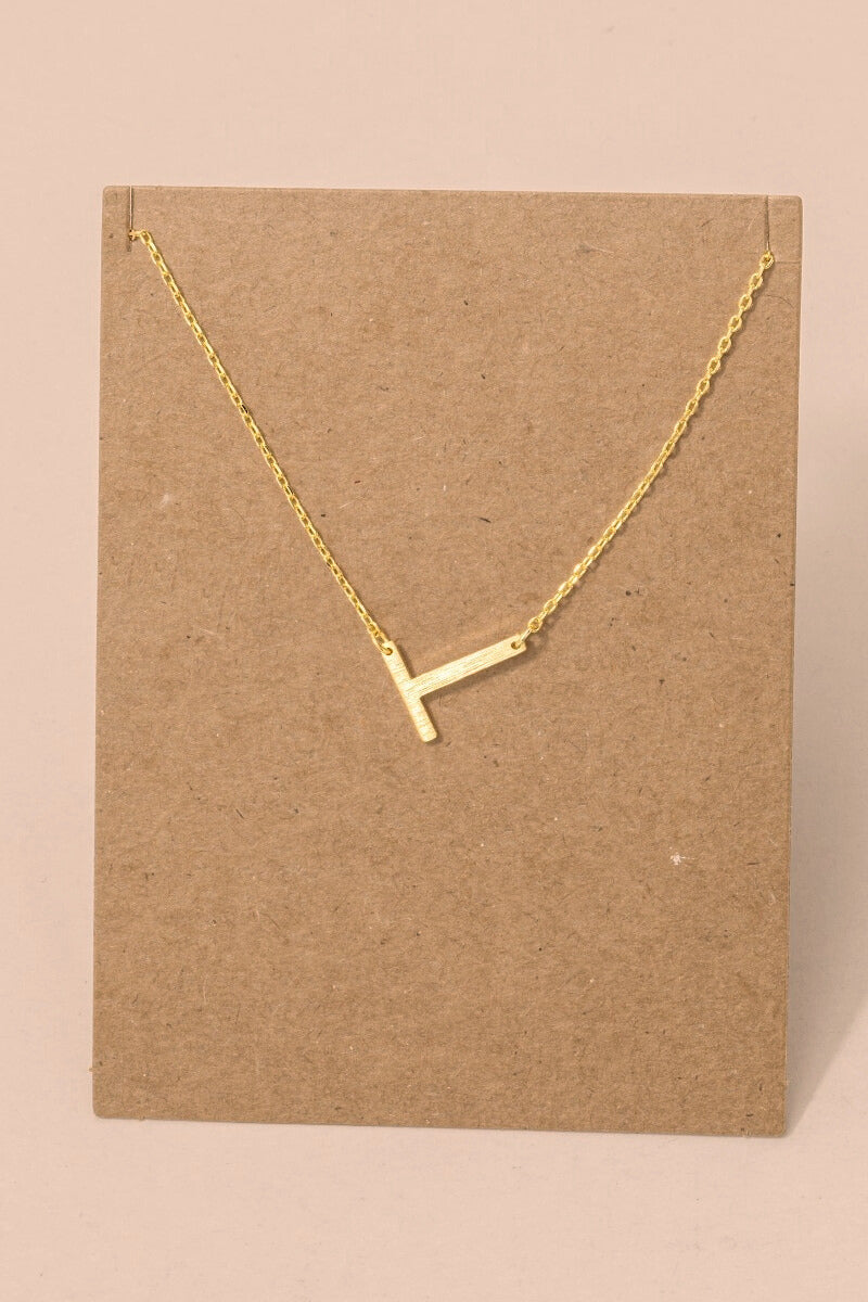 Initial Gold Necklace