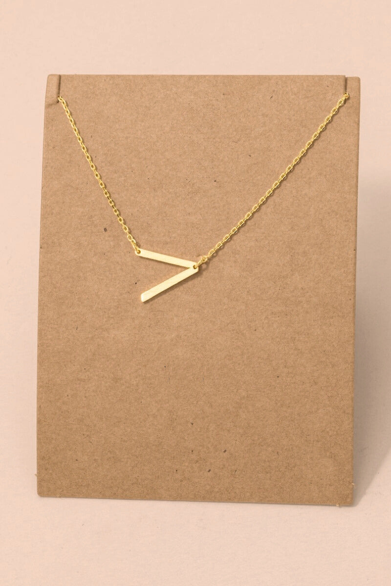 Initial Gold Necklace