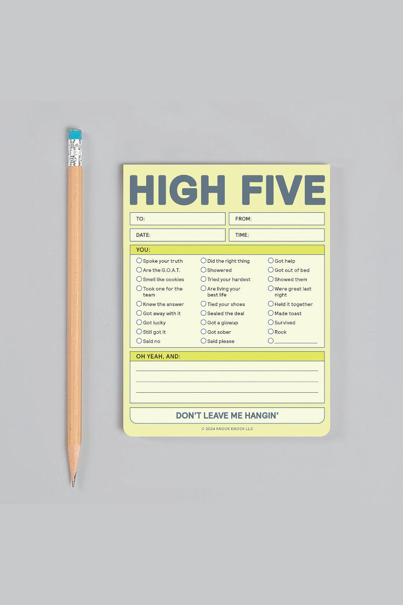 High Five Note Pad