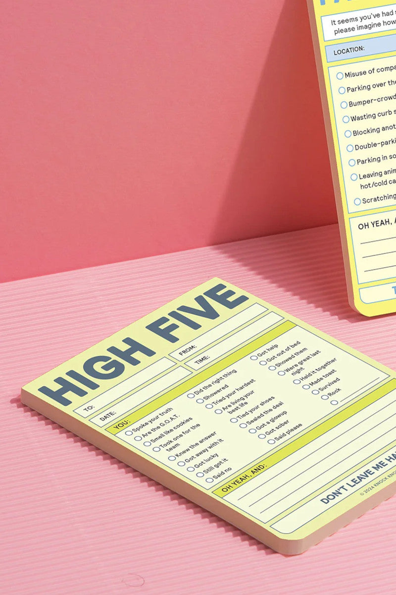 High Five Note Pad