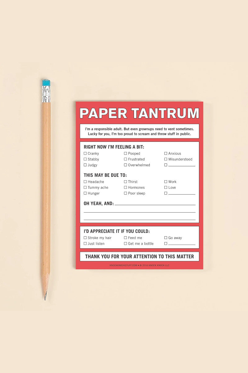 Paper Tantrum Note Pad