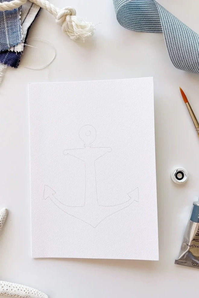 Seaside Paintable Notecards