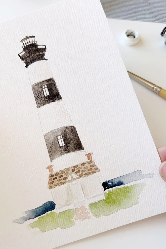 Seaside Paintable Notecards
