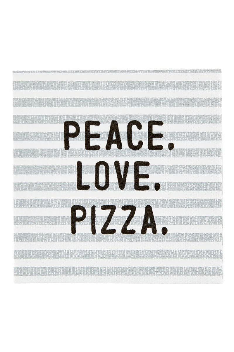 Peace Love Pizza Napkins