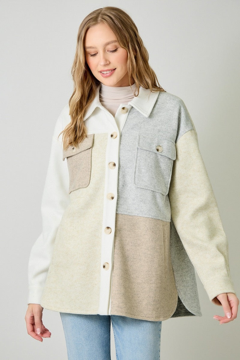 Pieced Together Shacket