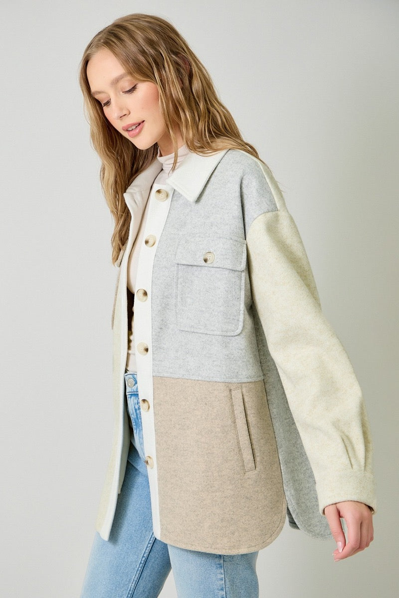 Pieced Together Shacket