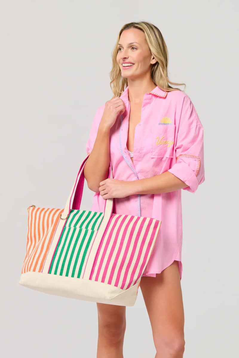 Port Stripe Tote