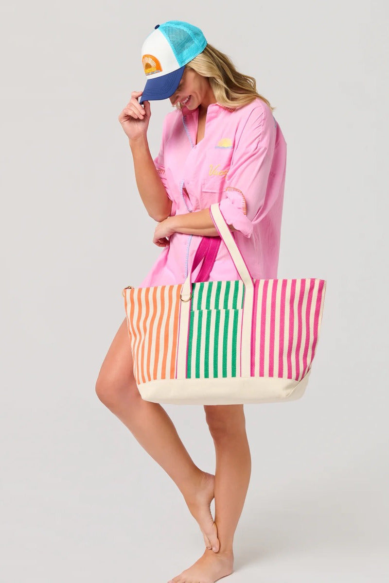 Port Stripe Tote
