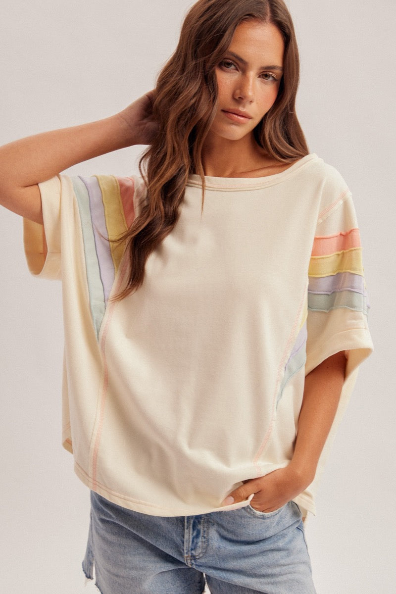 Rainbow Oversized Top