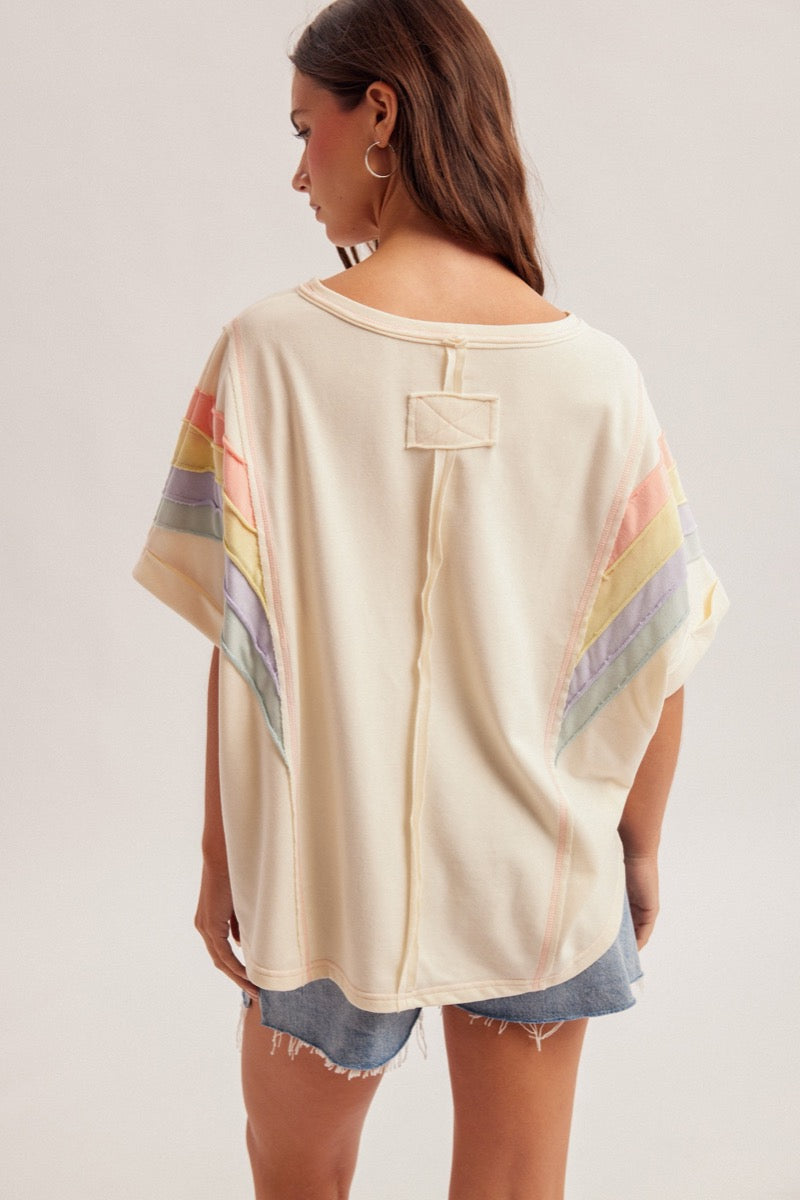 Rainbow Oversized Top
