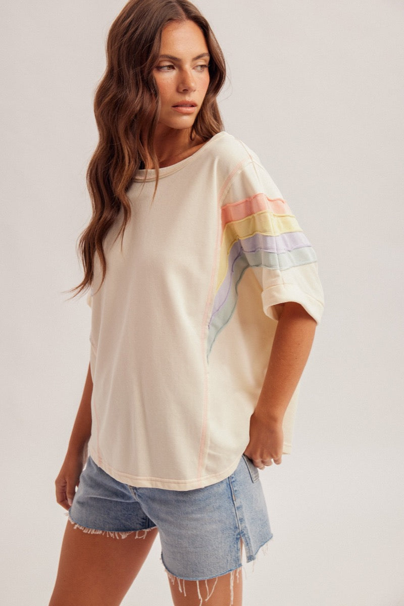 Rainbow Oversized Top