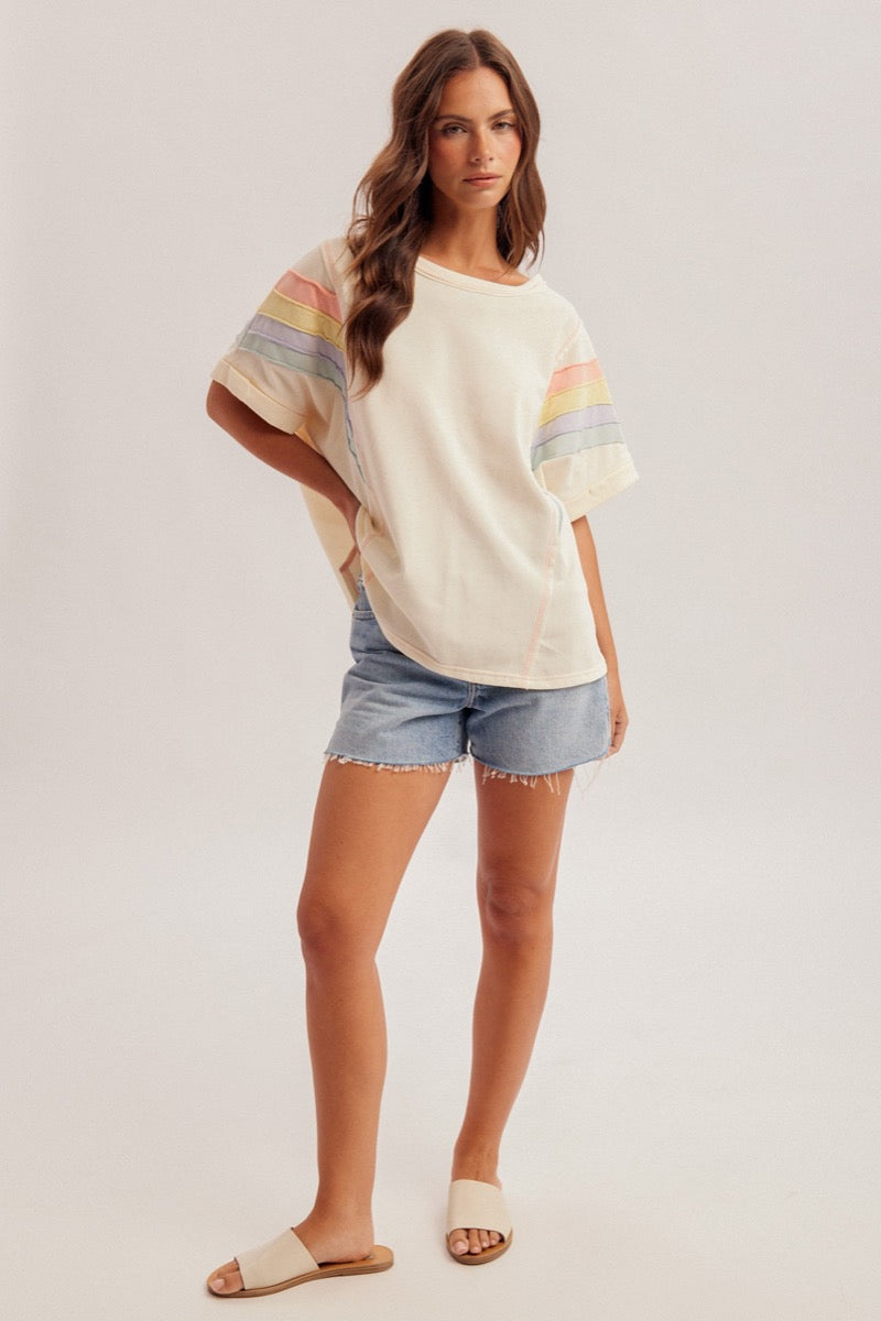 Rainbow Oversized Top