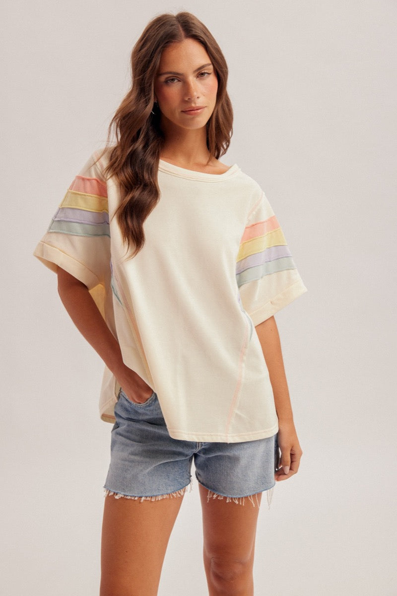 Rainbow Oversized Top